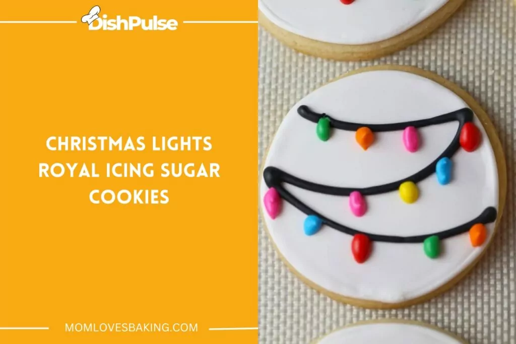 Christmas Lights Royal Icing Sugar Cookies