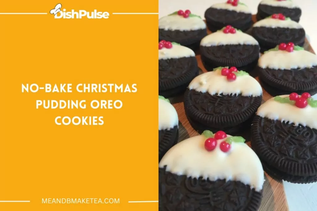 No-Bake Christmas Pudding Oreo Cookies