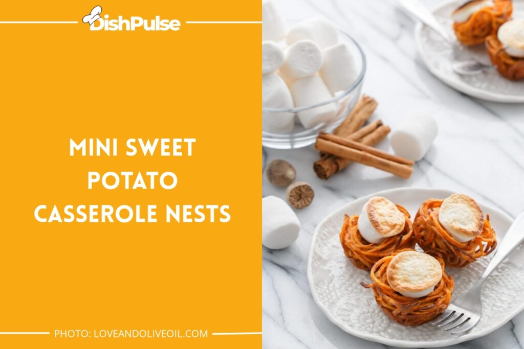 Mini Sweet Potato Casserole Nests