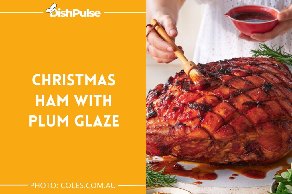 Christmas Ham with Plum Glaze
