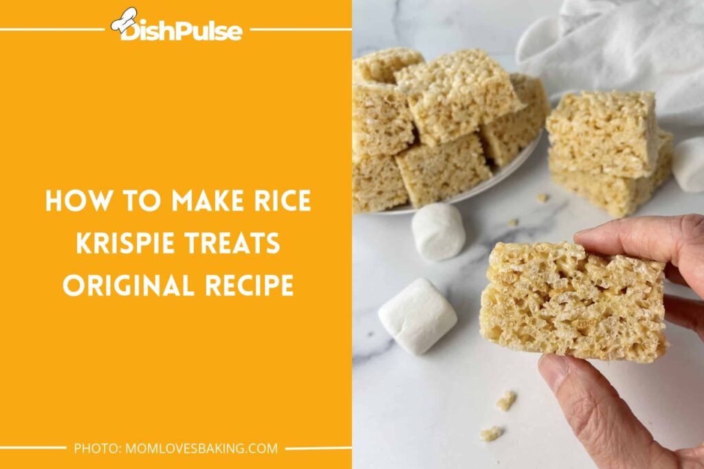 How to Make Rice Krispie Treats Original Recipe