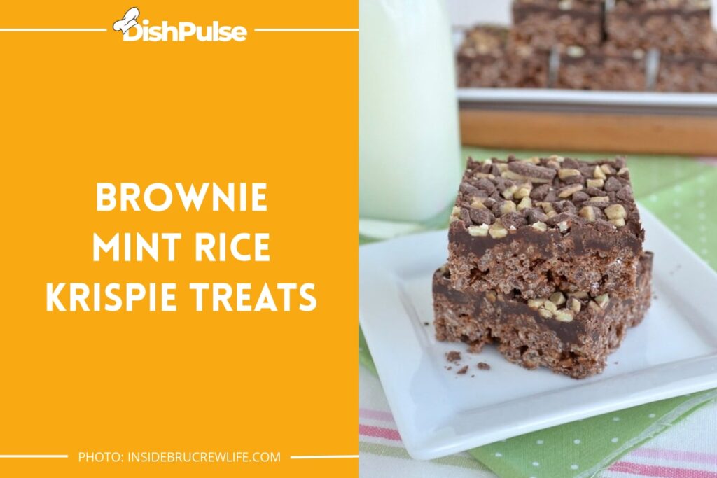 Brownie Mint Rice Krispie Treats