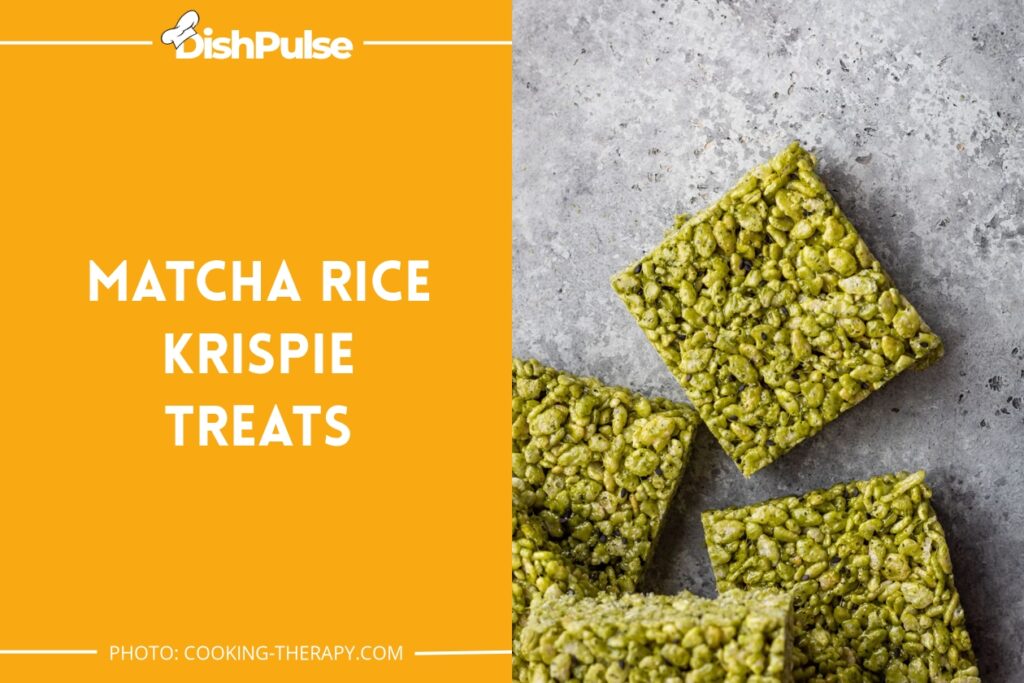 Matcha Rice Krispie Treats