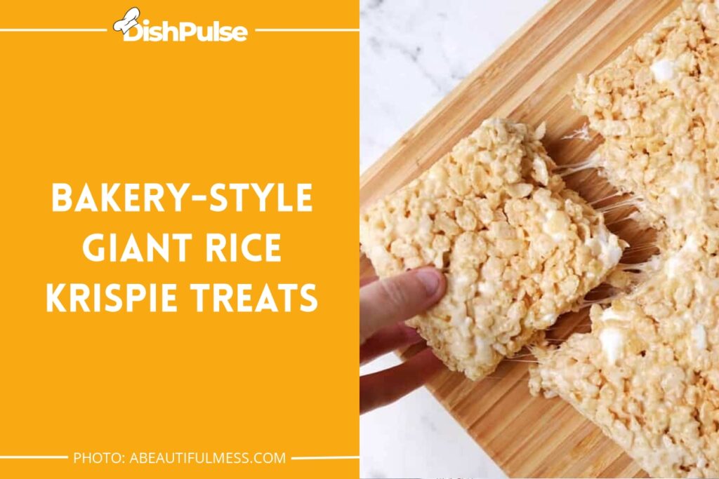 Bakery-Style Giant Rice Krispie Treats