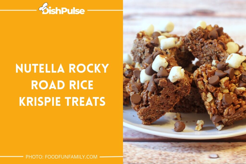 Nutella Rocky Road Rice Krispie Treats