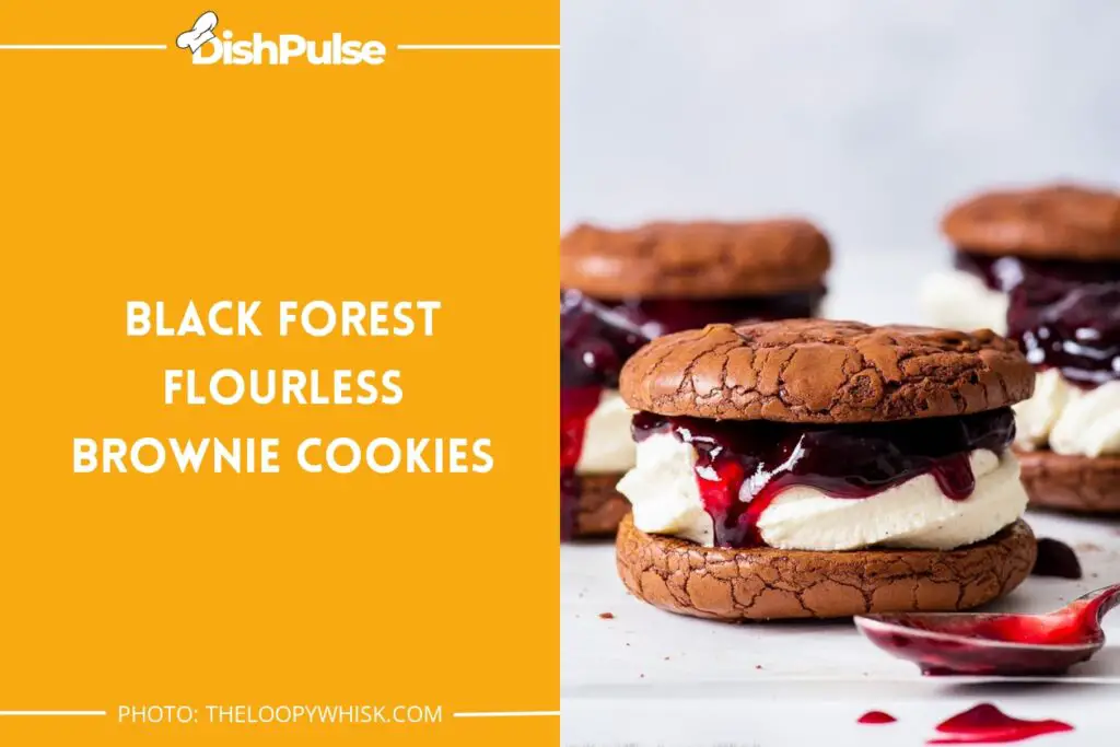 Black Forest Flourless Brownie Cookies