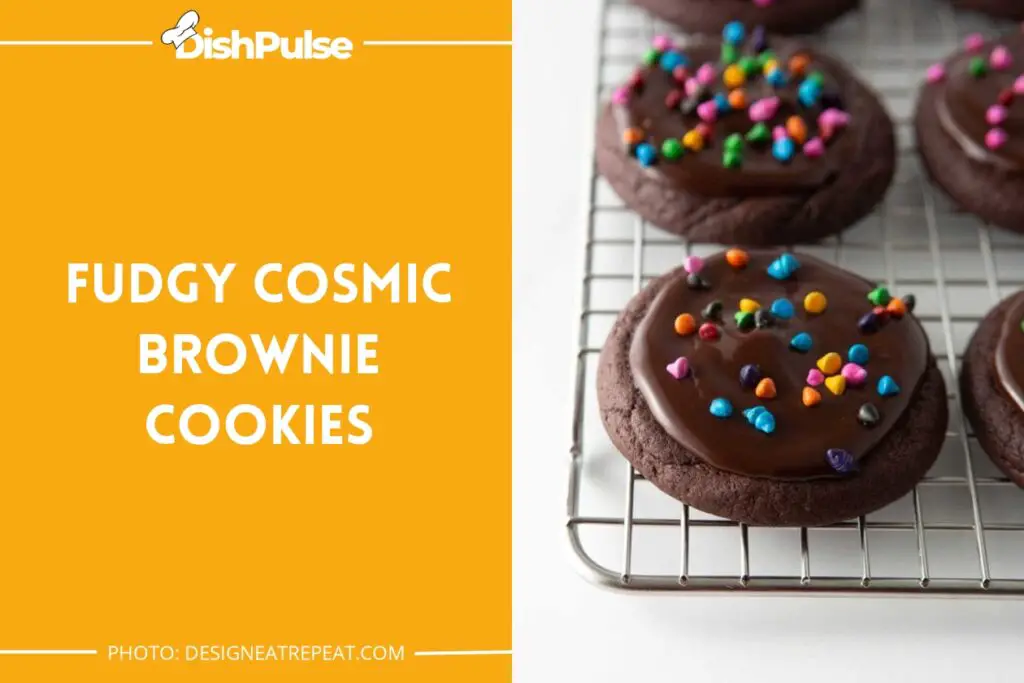 Fudgy Cosmic Brownie Cookies