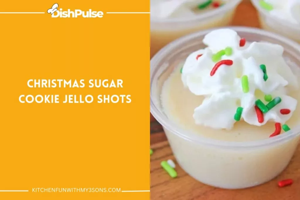Christmas Sugar Cookie Jello Shots
