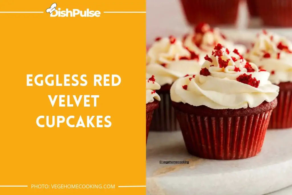 Eggless Red Velvet Cupcakes