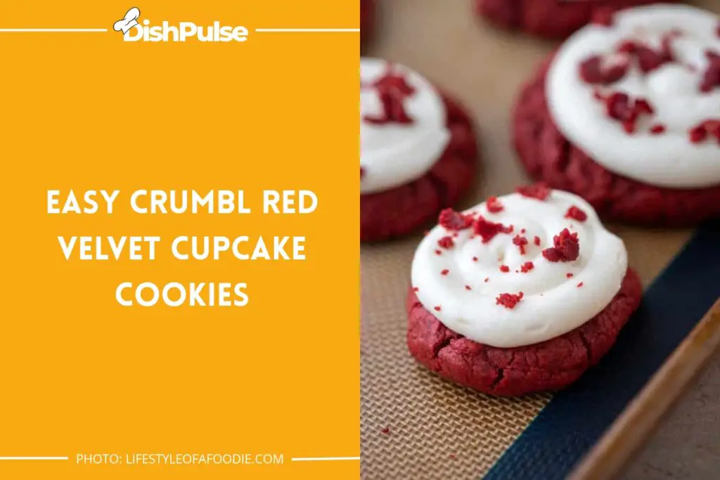 Easy Crumbl Red Velvet Cupcake Cookies