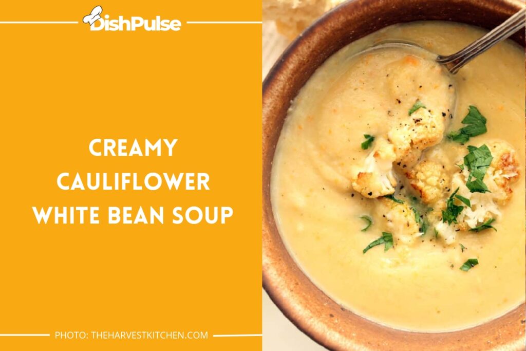 Creamy Cauliflower White Bean Soup