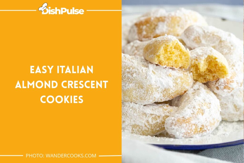 Easy Italian Almond Crescent Cookies