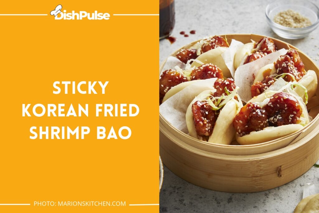 Sticky Korean Fried Shrimp Bao