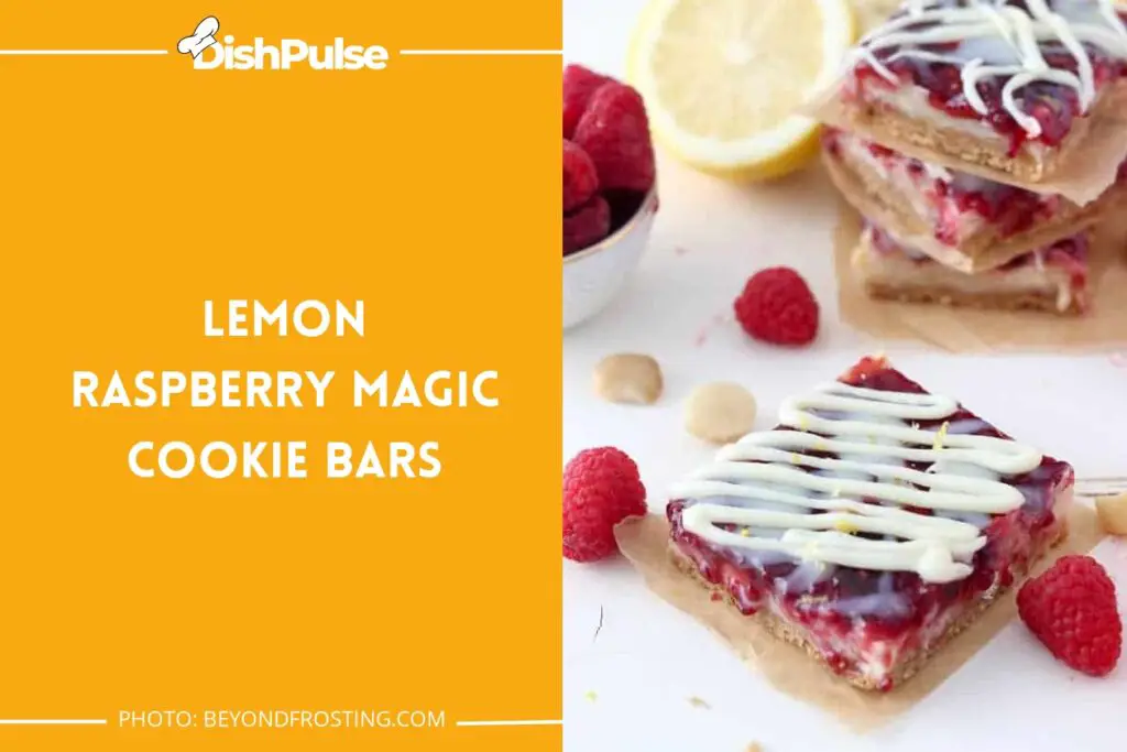 Lemon Raspberry Magic Cookie Bars