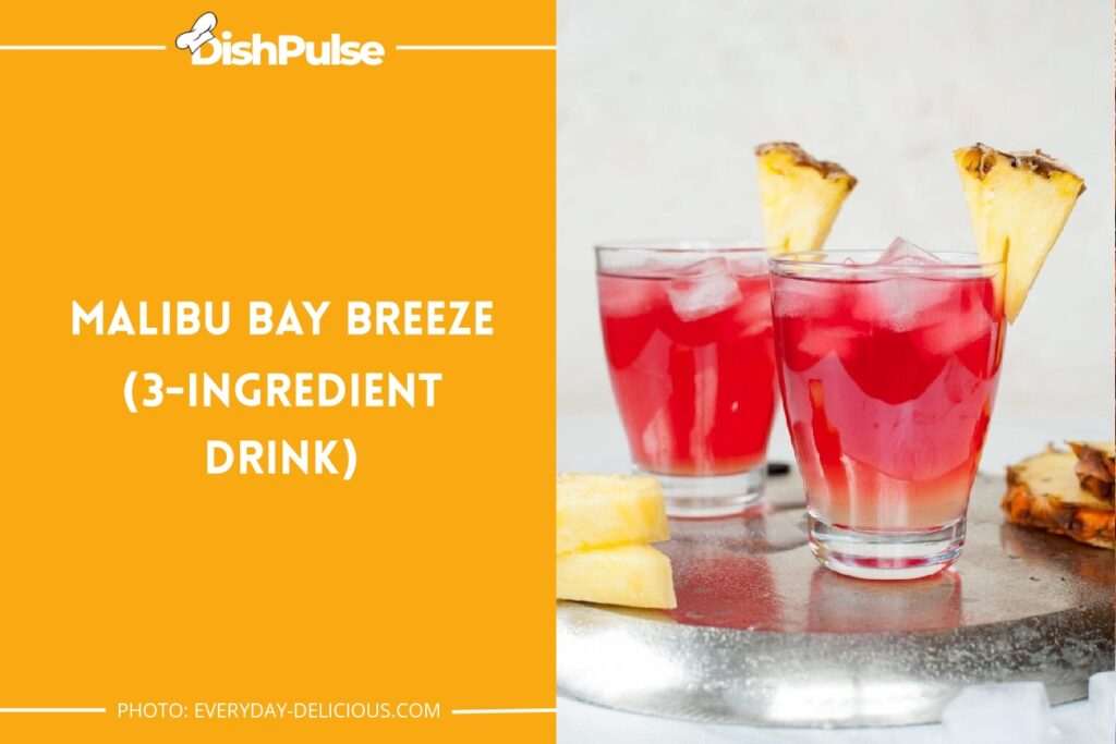 Malibu Bay Breeze (3-ingredient drink)