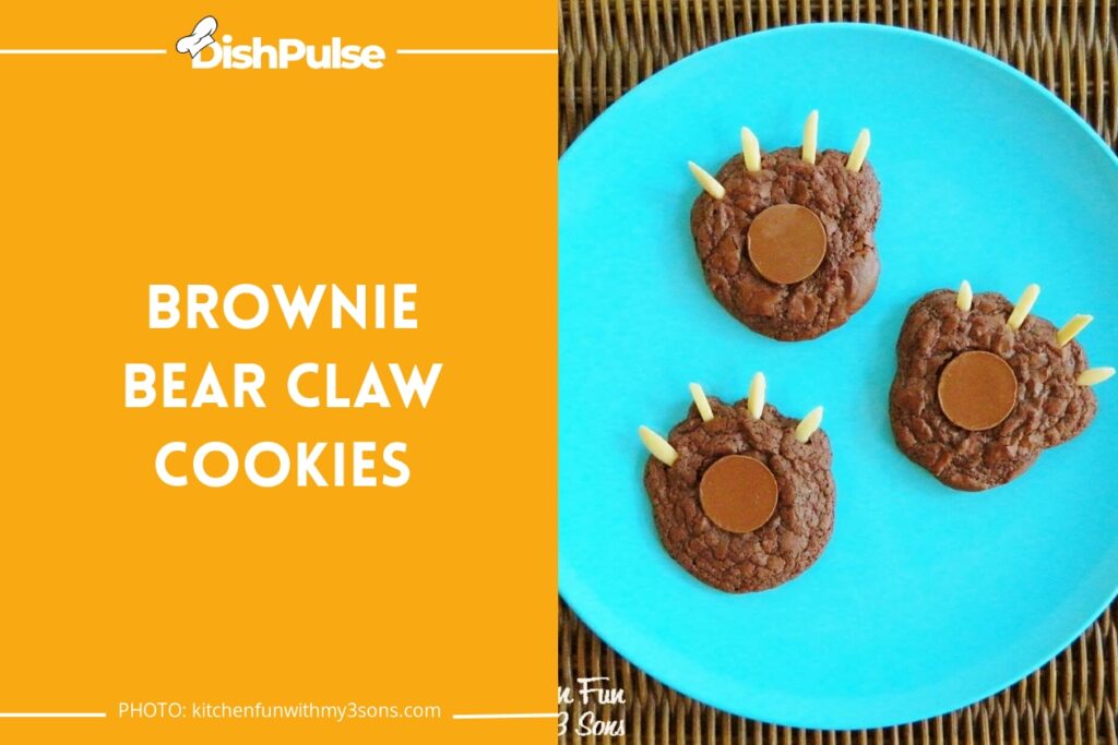 Brownie Bear Claw Cookies