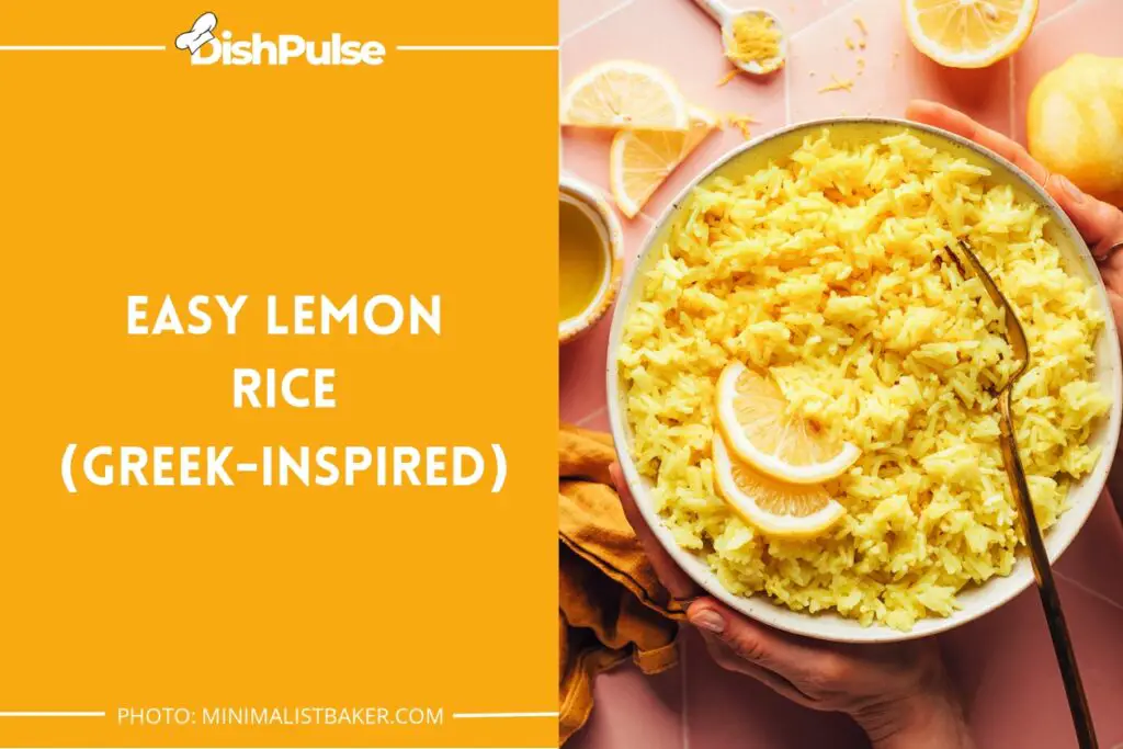 Easy Lemon Rice (Greek-Inspired)