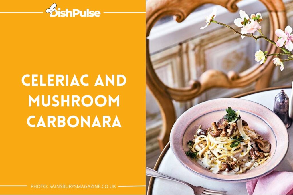 Celeriac and Mushroom Carbonara