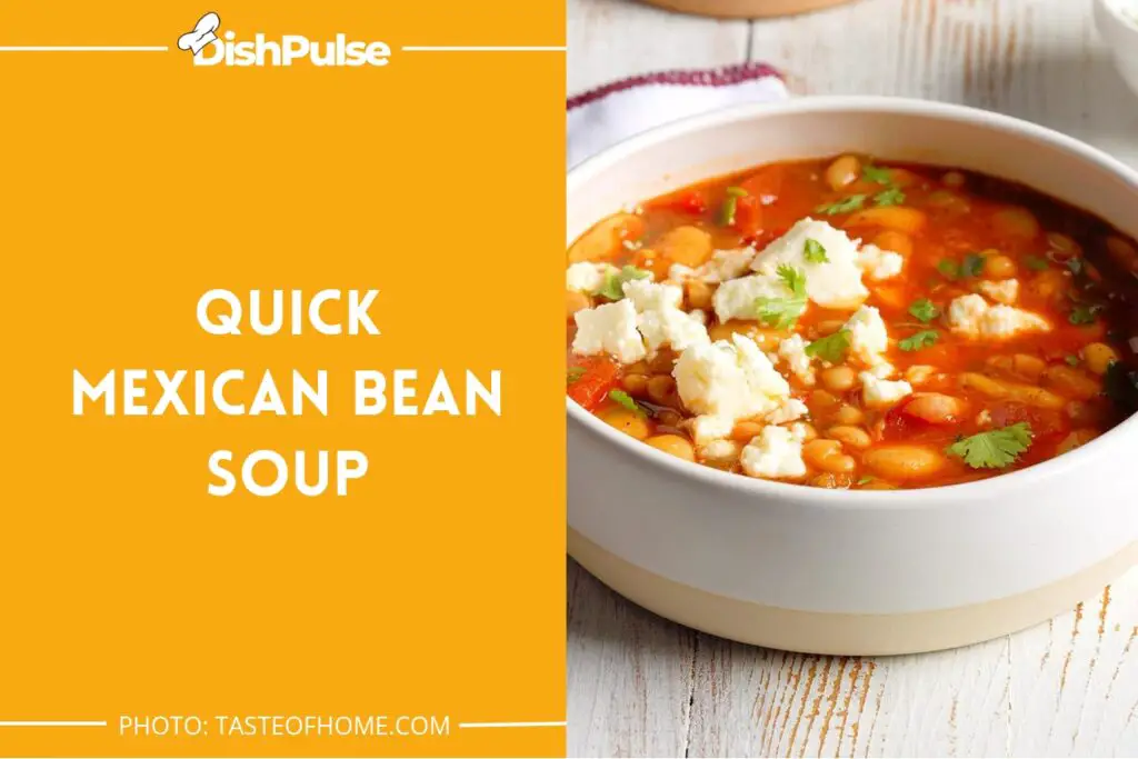 Quick Mexican Bean Soup