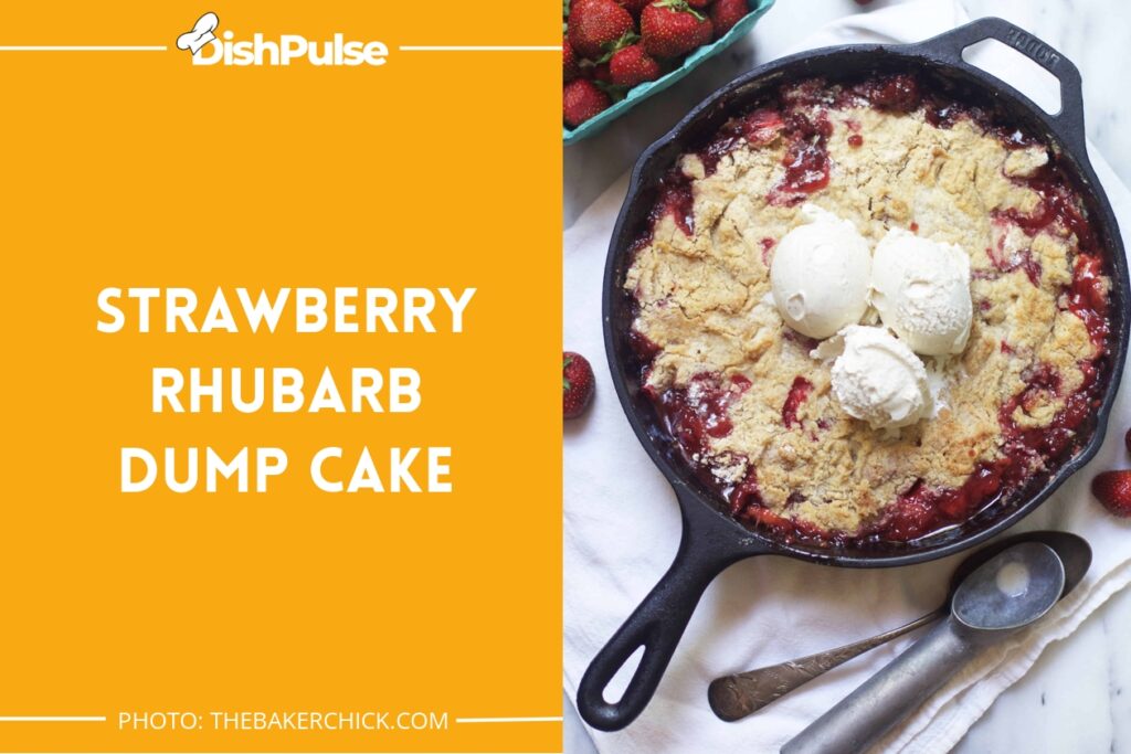 Strawberry Rhubarb Dump Cake