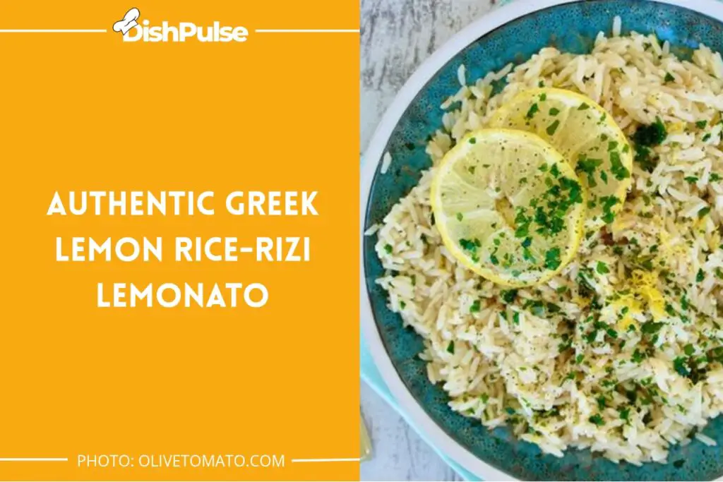 Authentic Greek Lemon Rice-Rizi Lemonato