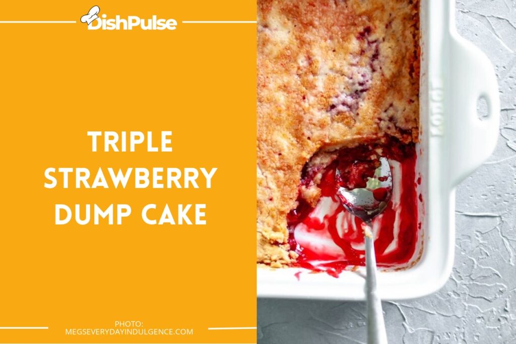 Triple Strawberry Dump Cake