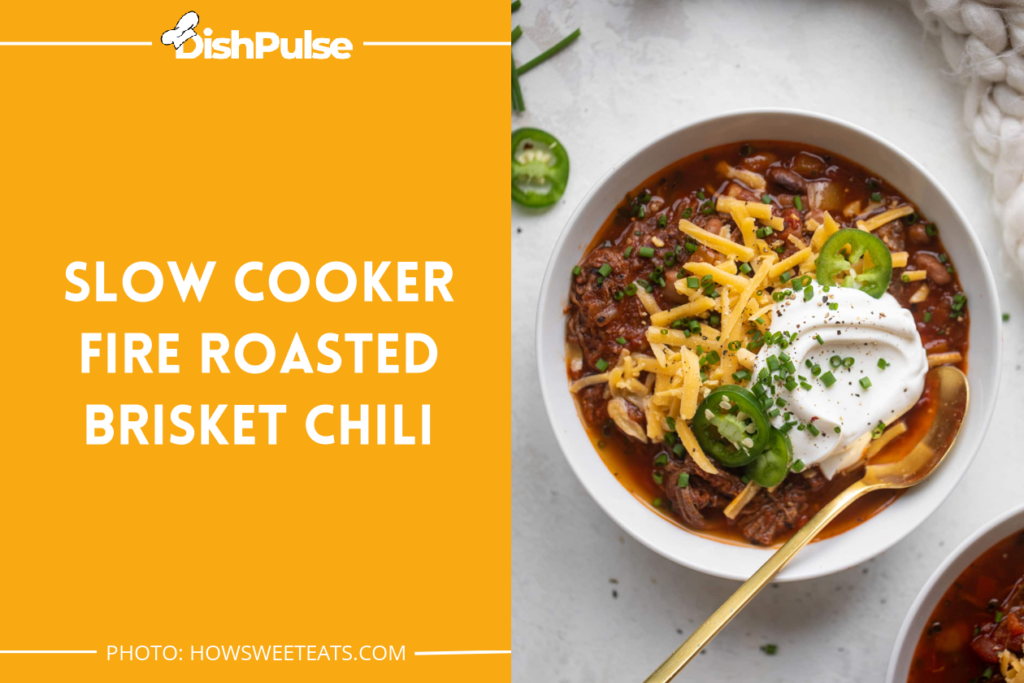 Slow Cooker Fire Roasted Brisket Chili