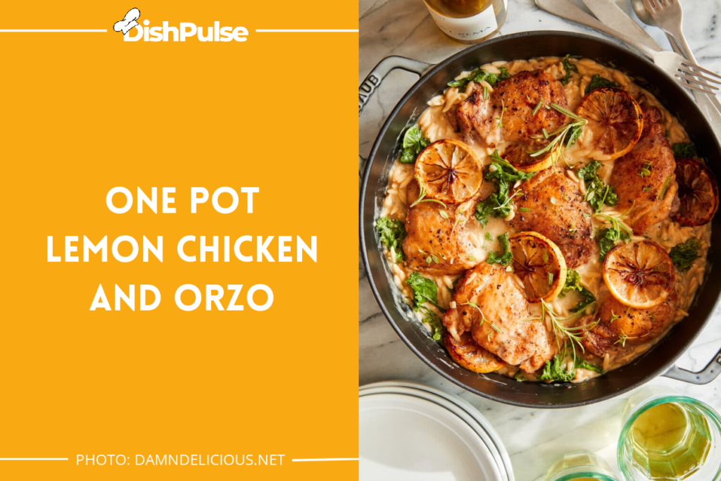 One Pot Lemon Chicken And Orzo