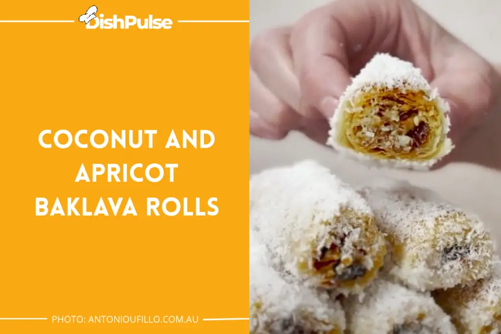 Coconut and Apricot Baklava Rolls