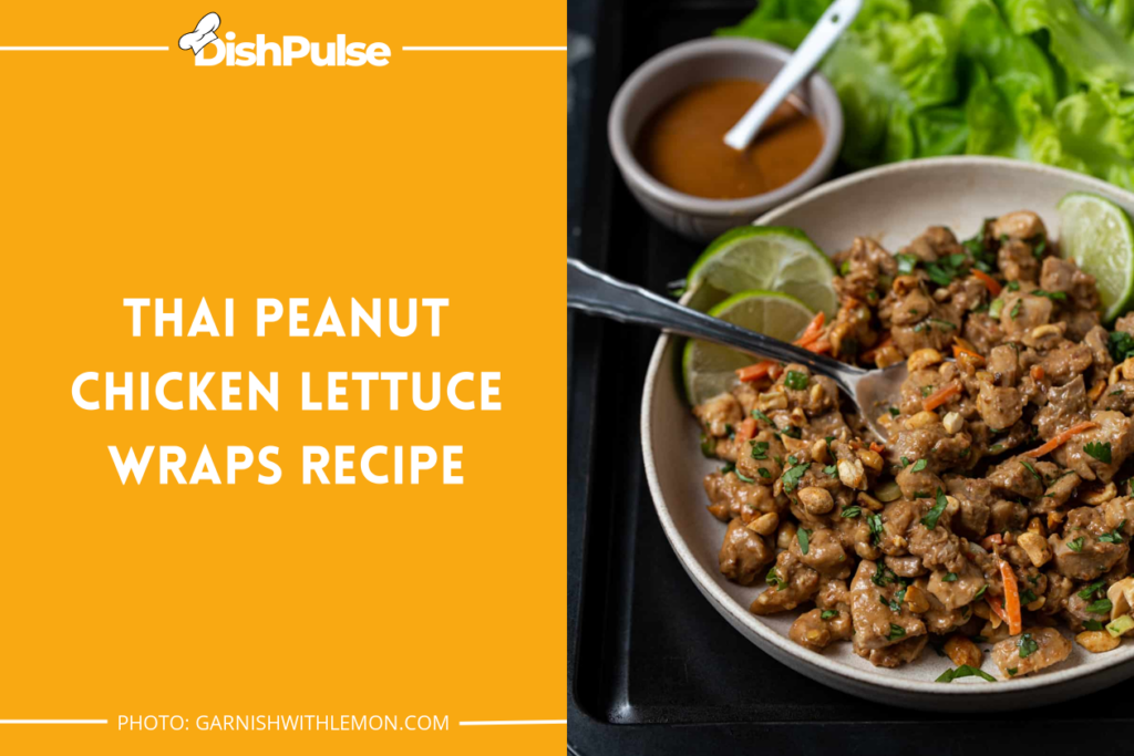 Thai Peanut Chicken Lettuce Wraps Recipe