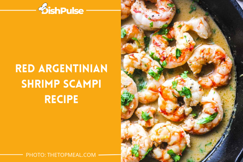Red Argentinian shrimp scampi recipe