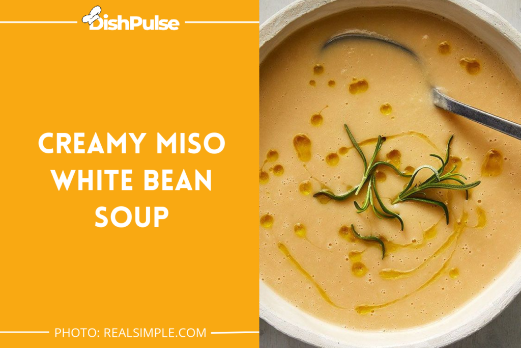 Creamy Miso White Bean Soup
