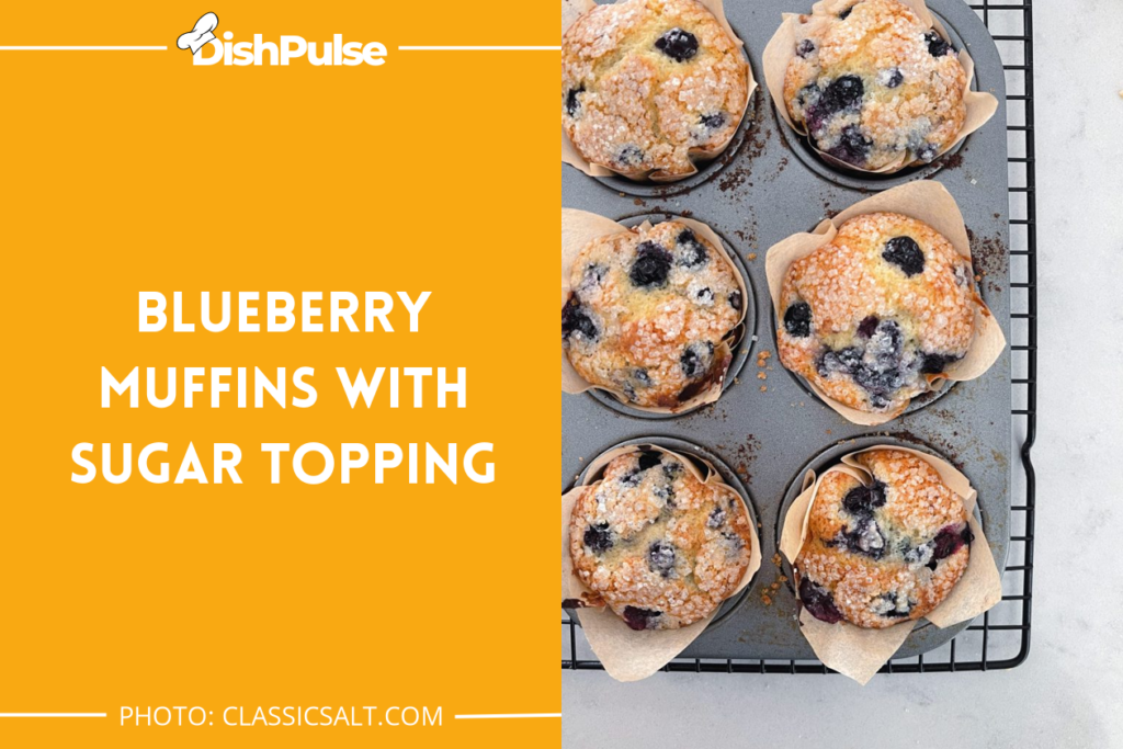 Blueberry Muffins with Sugar Topping