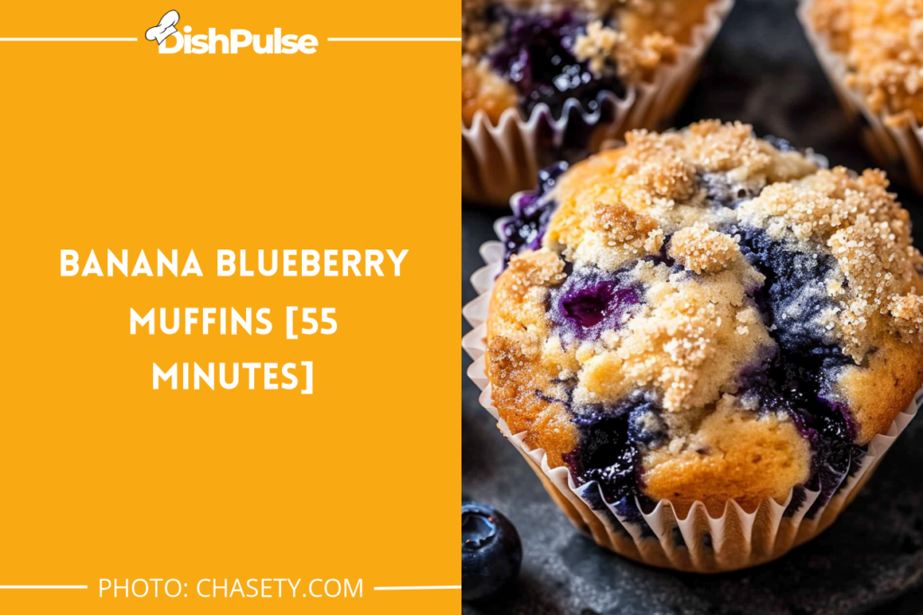 Banana Blueberry Muffins [55 Minutes]