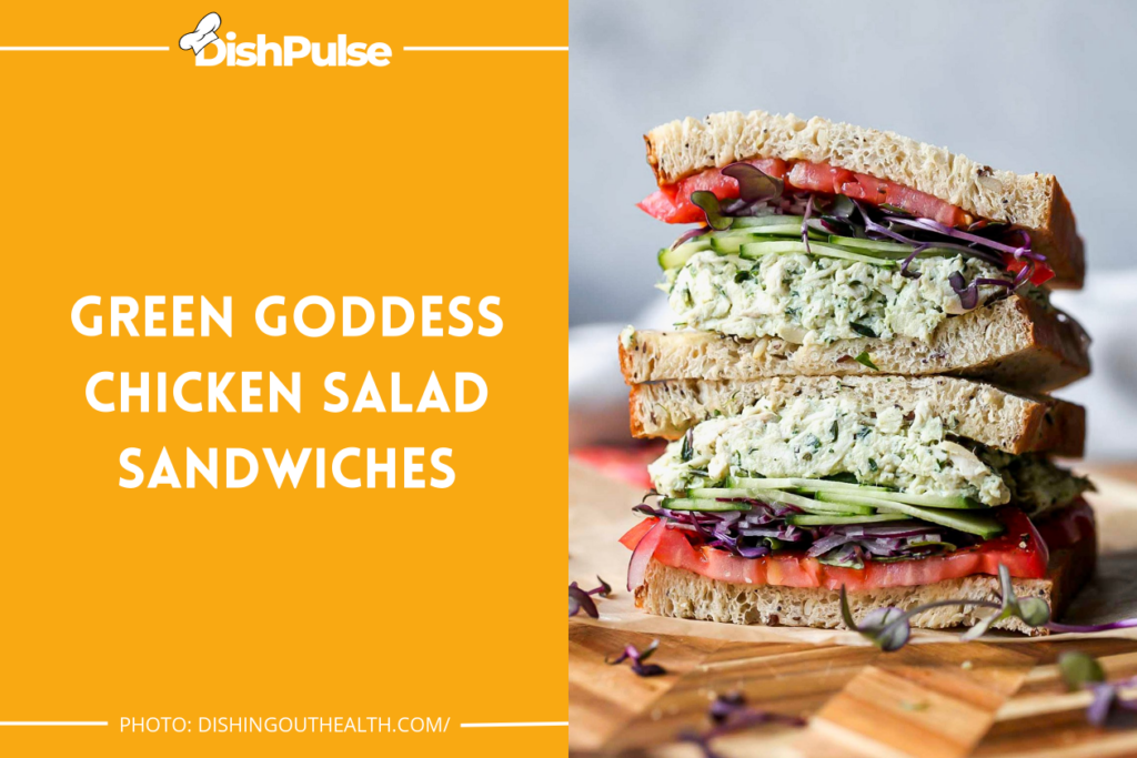 Green Goddess Chicken Salad Sandwiches