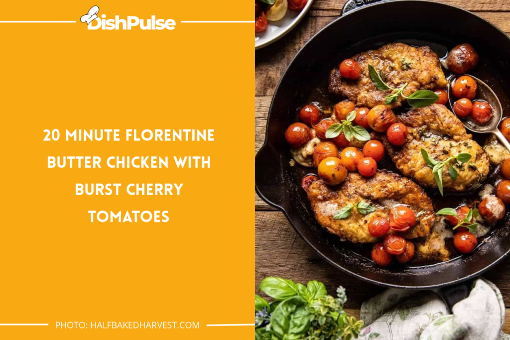 20 Minute Florentine Butter Chicken with Burst Cherry Tomatoes