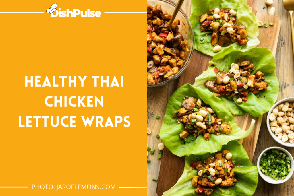 Healthy Thai Chicken Lettuce Wraps