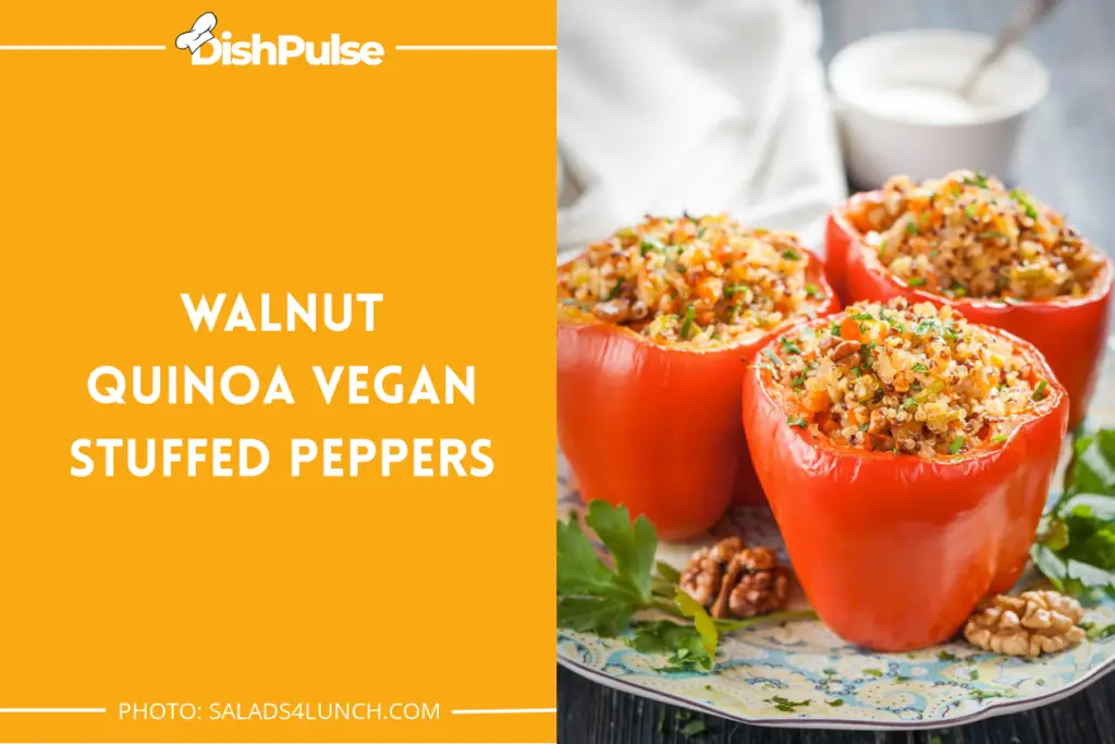 Walnut Quinoa Vegan Stuffed Peppers