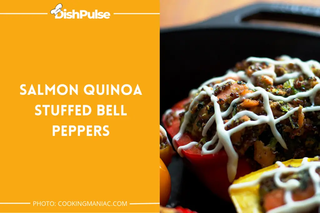 Salmon Quinoa Stuffed Bell Peppers
