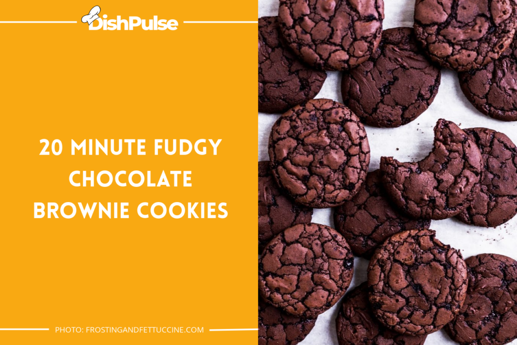 20 Minute Fudgy Chocolate Brownie Cookies
