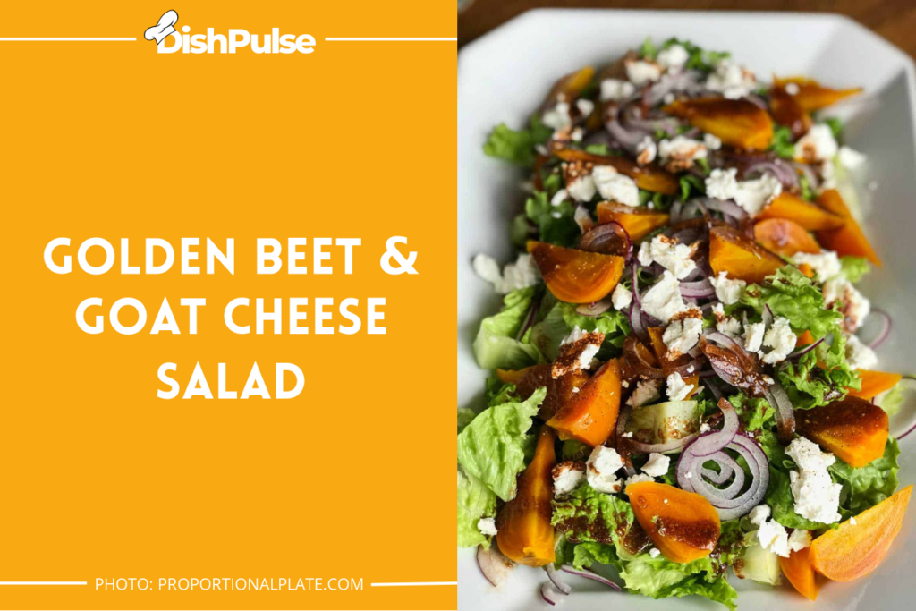 Golden Beet & Goat Cheese Salad