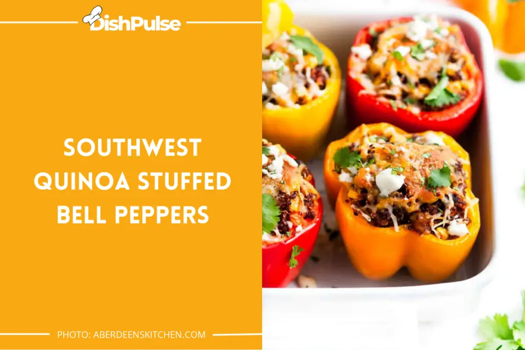 Southwest Quinoa Stuffed Bell Peppers