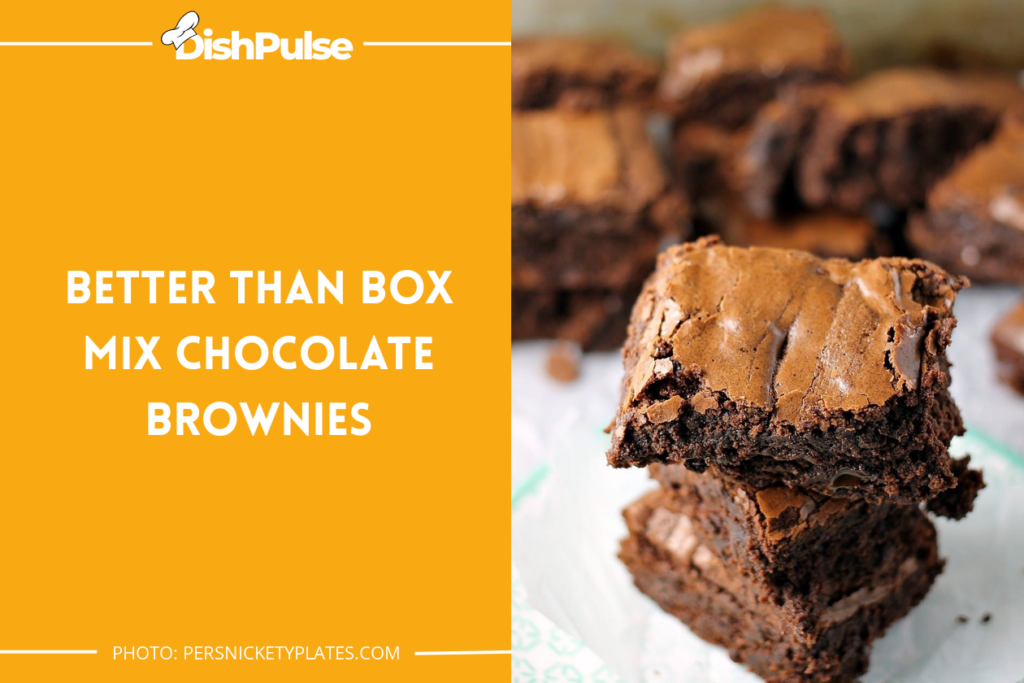 Better Than Box Mix Chocolate Brownies
