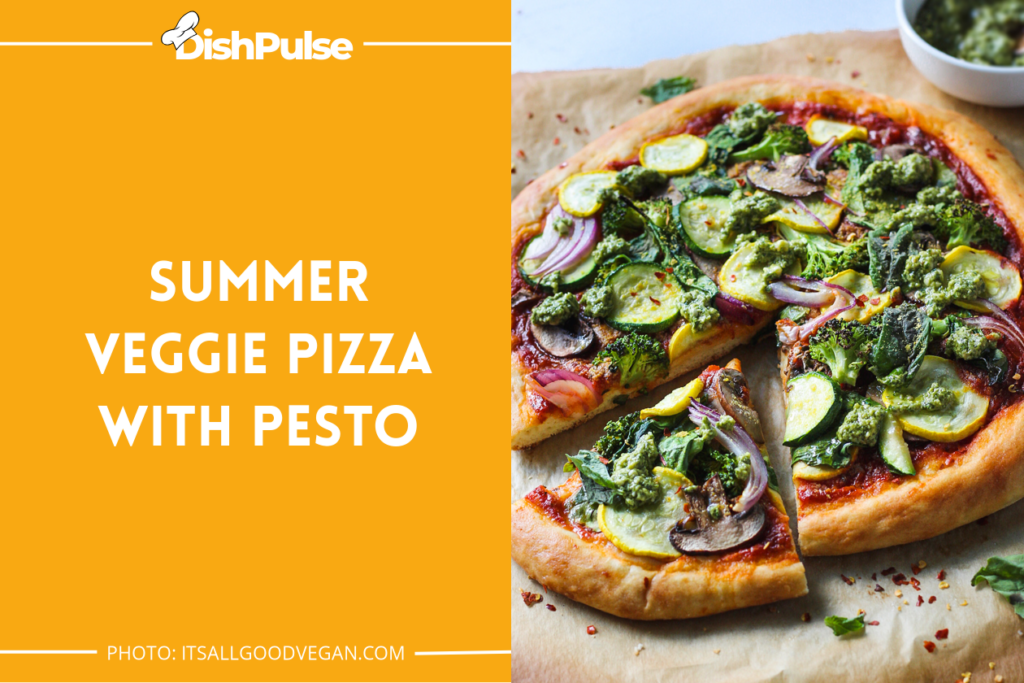 Summer Veggie Pizza with Pesto