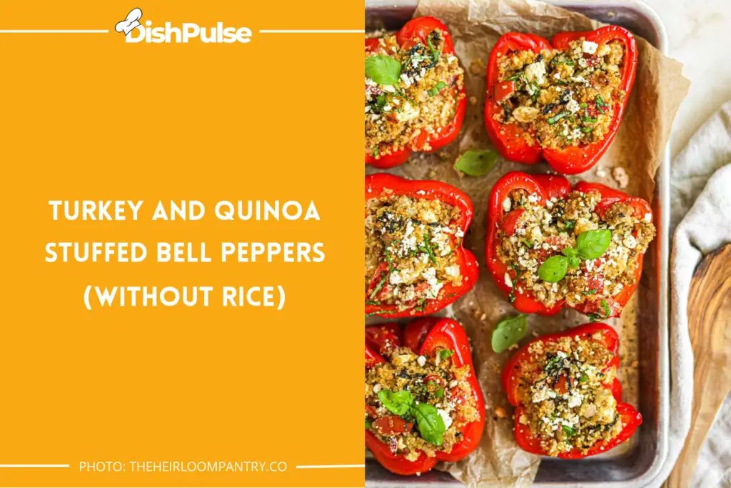 Turkey And Quinoa Stuffed Bell Peppers (Without Rice)