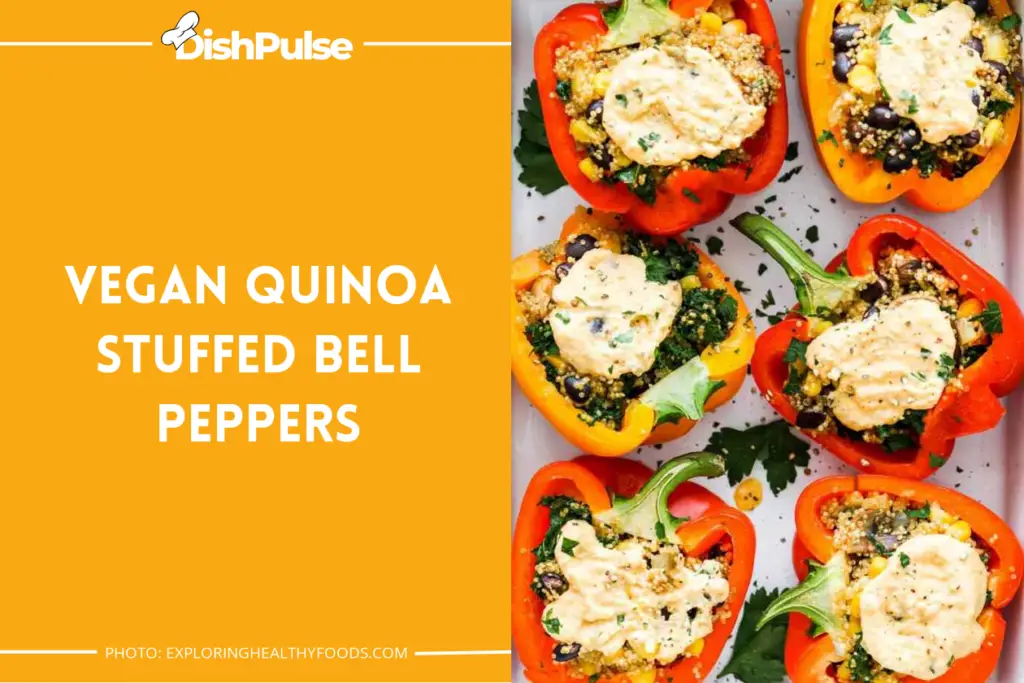 Vegan Quinoa Stuffed Bell Peppers