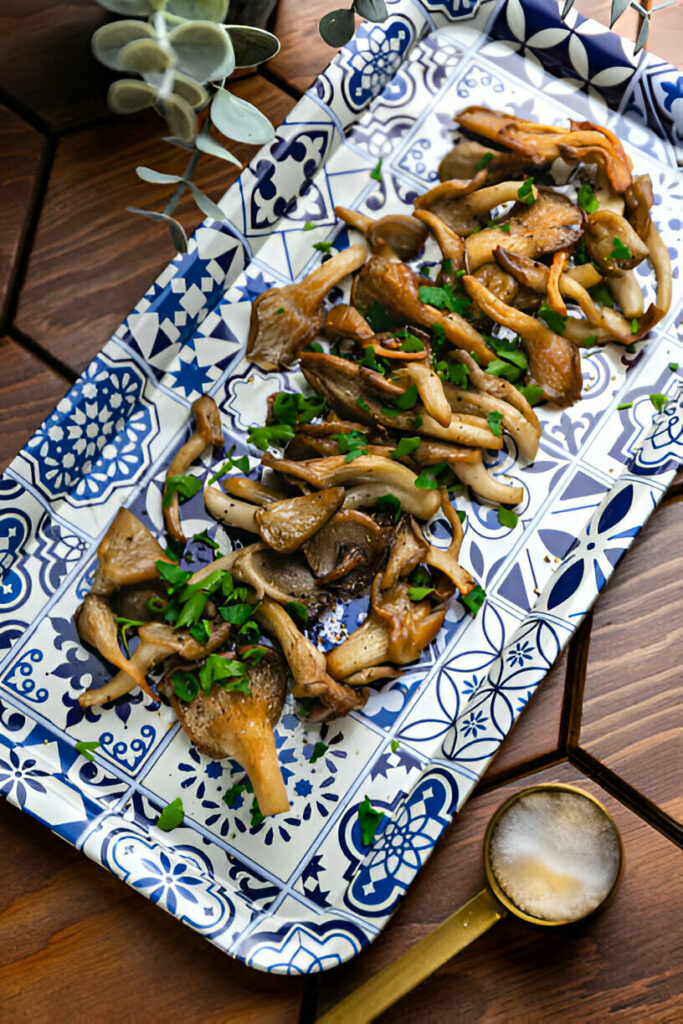 Garlic Butter Oyster Mushrooms Recipe