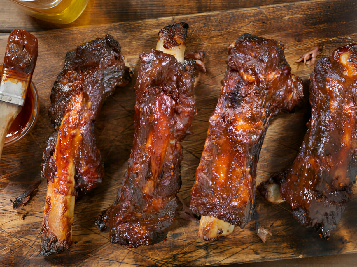 Beef Rack. Roast Ribs Slow Roasted Beef Ribs with BBq Sauce Recipe