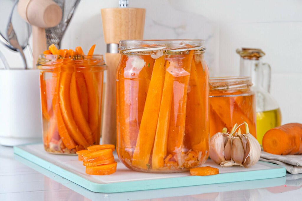 Garlic Pickled Carrots Recipe