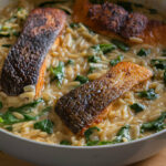Parmesan Orzo and Salmon Recipe